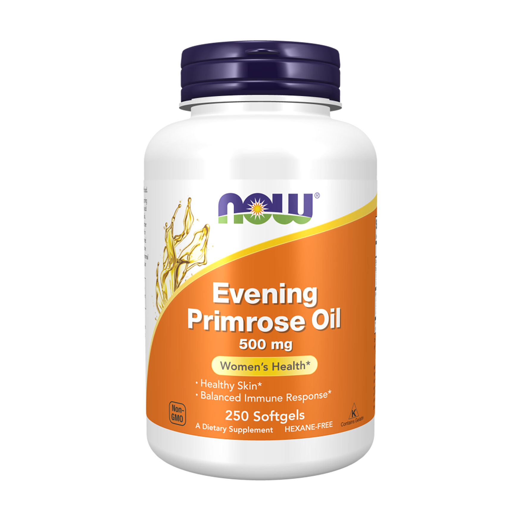Олія примули вечірньої NOW Foods Evening Primrose Oil 500 мг, 250 капсул